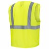 Pioneer Safety Vest, Mesh, Hi-Vis Yellow, 2XL V1060360U-2XL